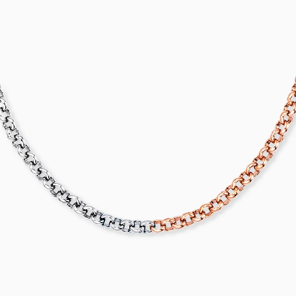 Erbskette Bicolor Silber / Roségold 60cm sold by Engelsrufer product image thumbnail 2