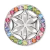Ohrstecker 925er Silber Lebensblume mit Zirkonia Multicolor sold by Engelsrufer