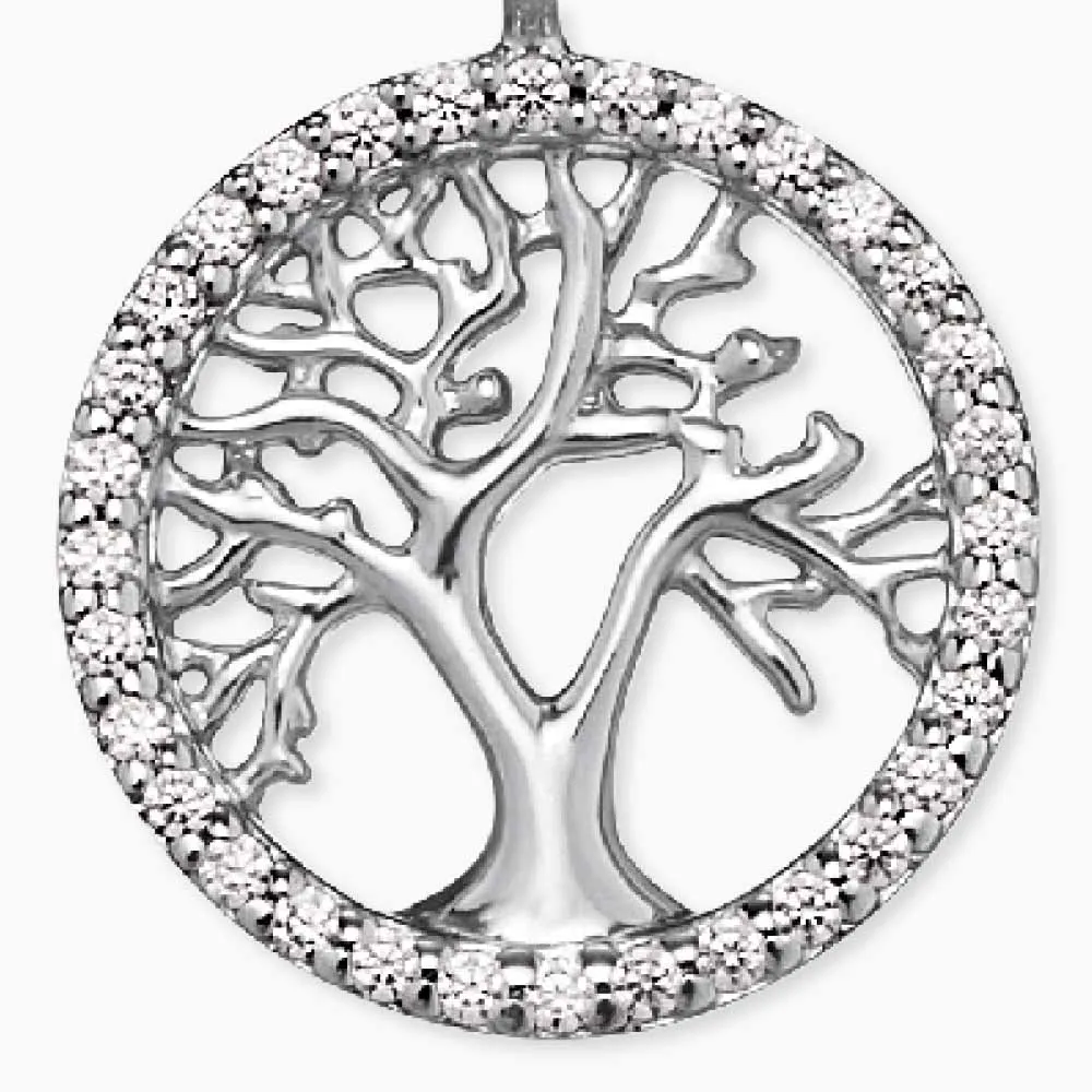 Halskette 925er Silber Lebensbaum mit Zirkonia sold by Engelsrufer product image thumbnail 2