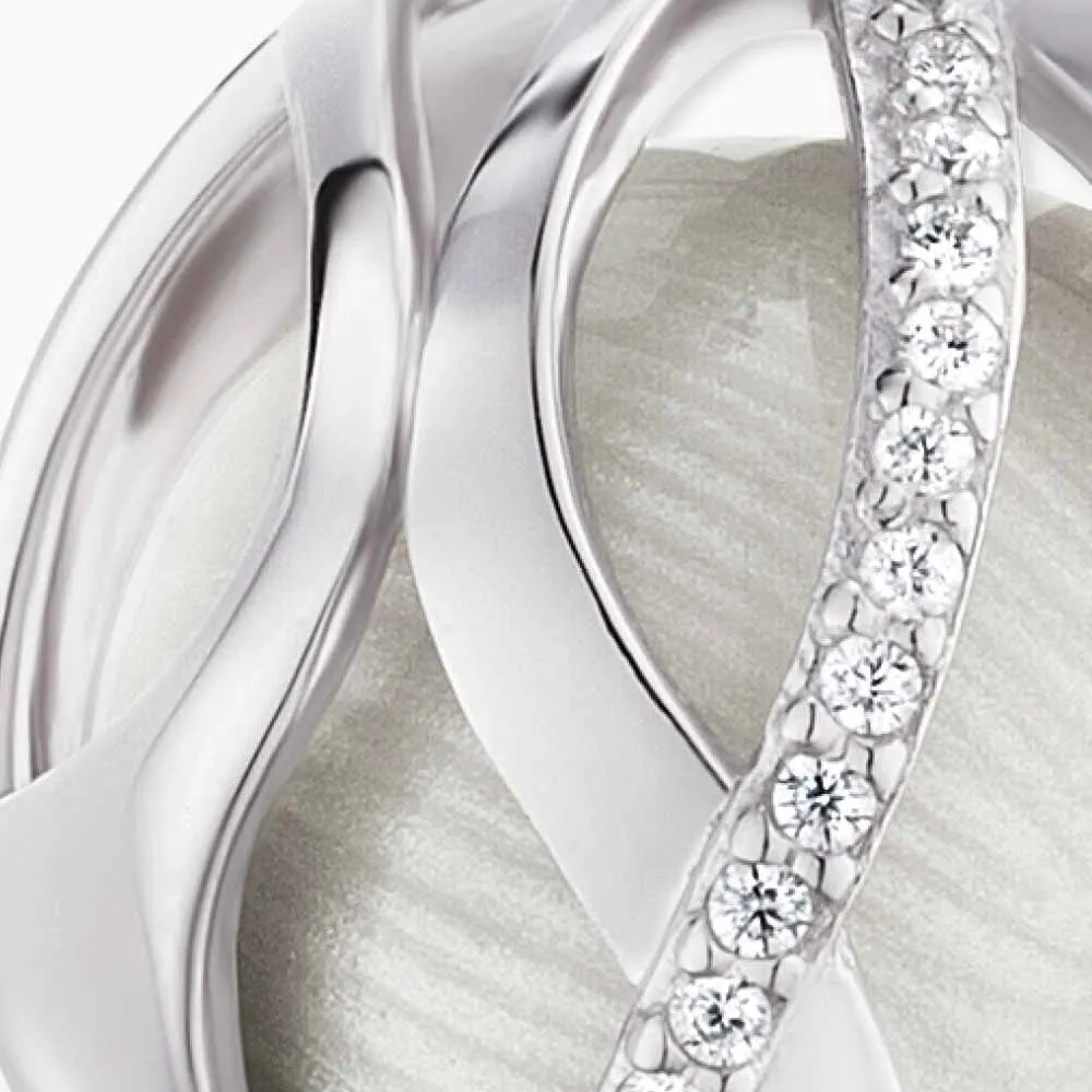 Anhänger 925er Silber Paradise Klangkugel Weiß mit Zirkonia sold by Engelsrufer product image thumbnail 2