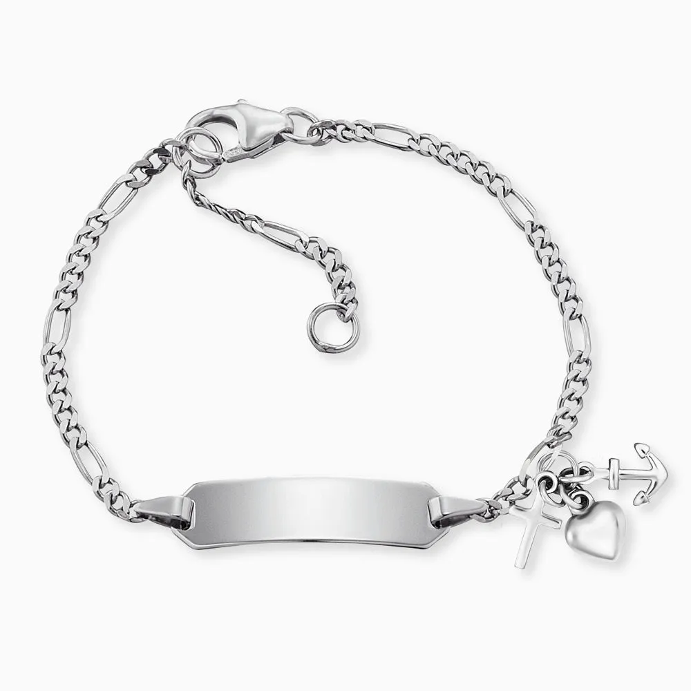 Engelsrufer Mädchen Kinderarmband Silber mit Kreuz, Herz und Anker Anhängern sold by Engelsrufer product image thumbnail 2