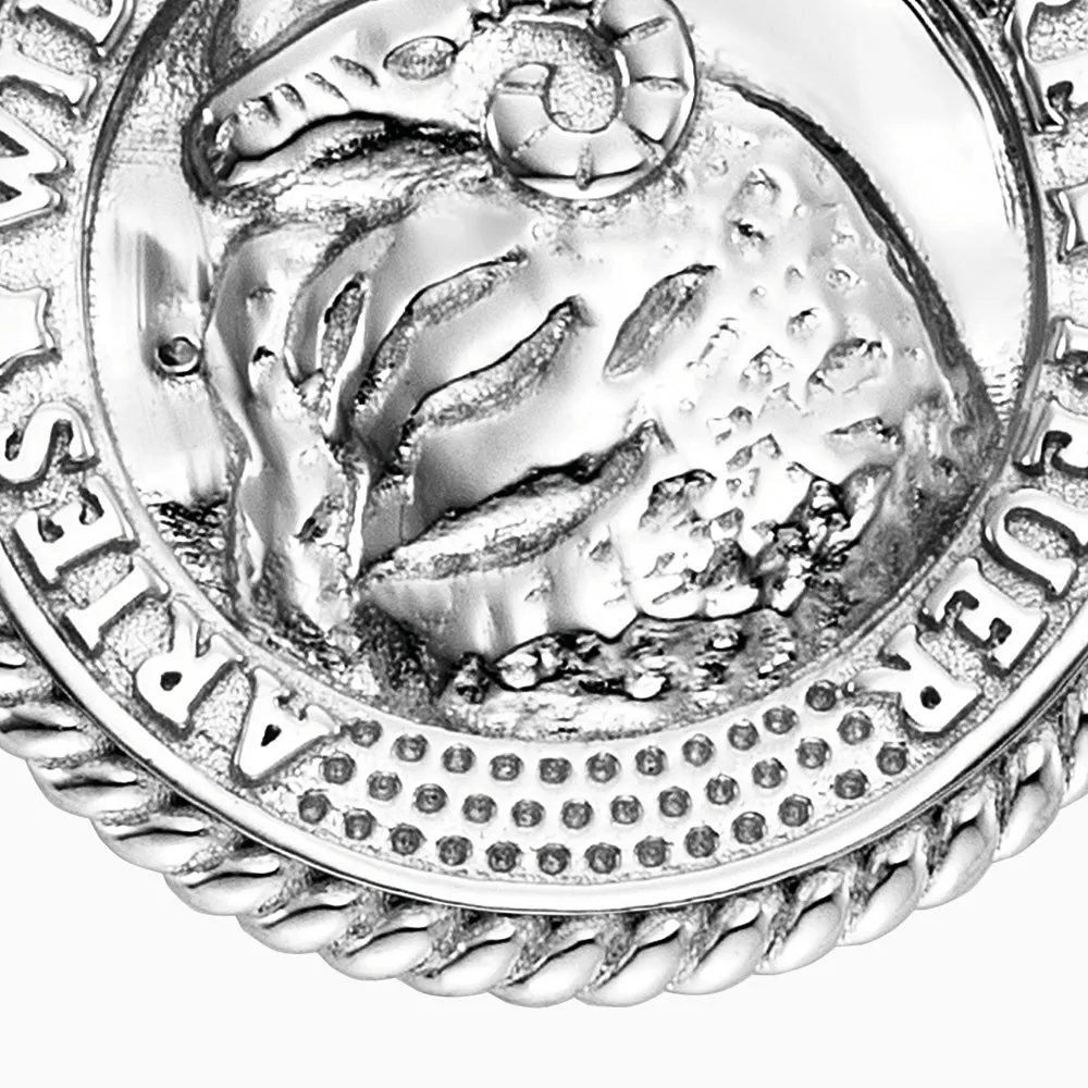 Halskette 925er Silber Widder mit Kraftstein Roter Jaspis und Zirkonia sold by Engelsrufer product image thumbnail 3