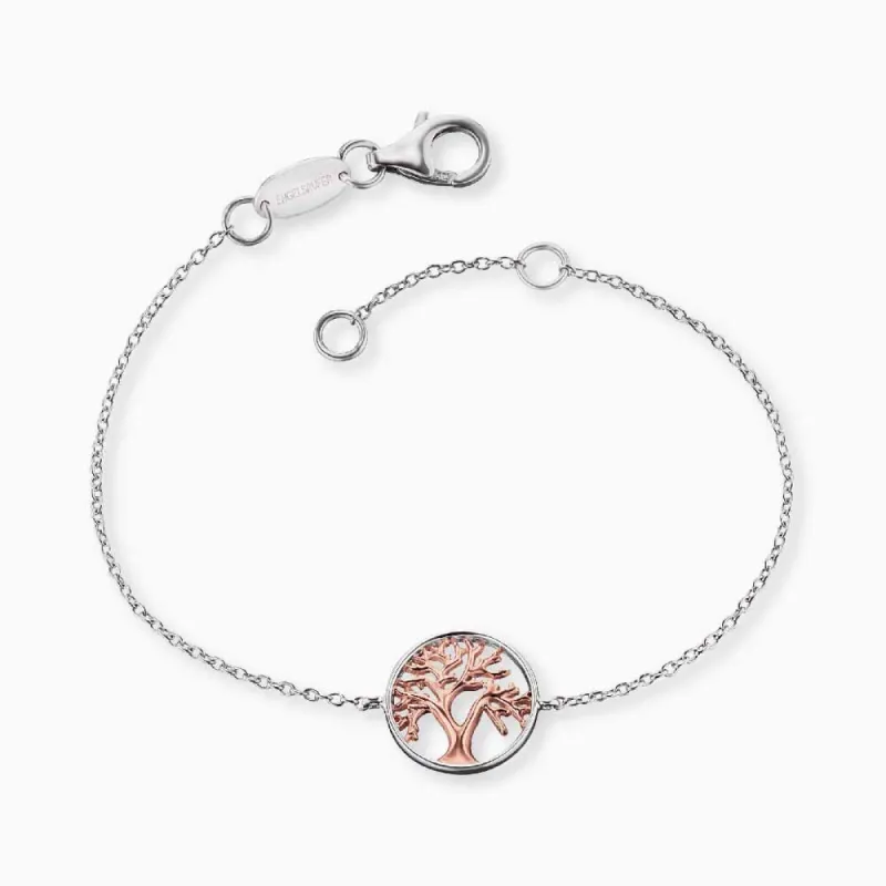 Armband 925er Silber Lebensbaum Bicolor sold by Engelsrufer