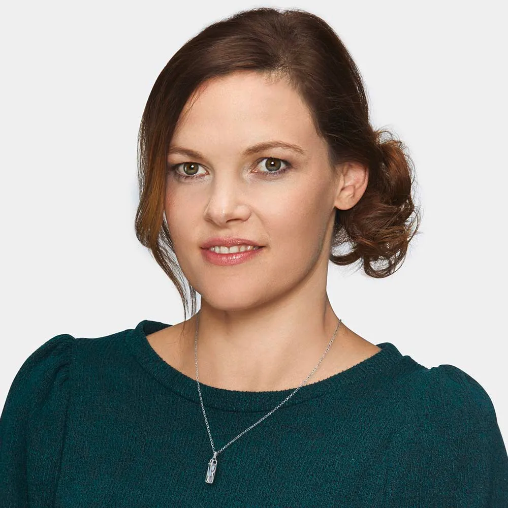 Halskette 925er Silber Powerful Stone mit Kraftstein Blauer Achat Größe S sold by Engelsrufer product image thumbnail 4