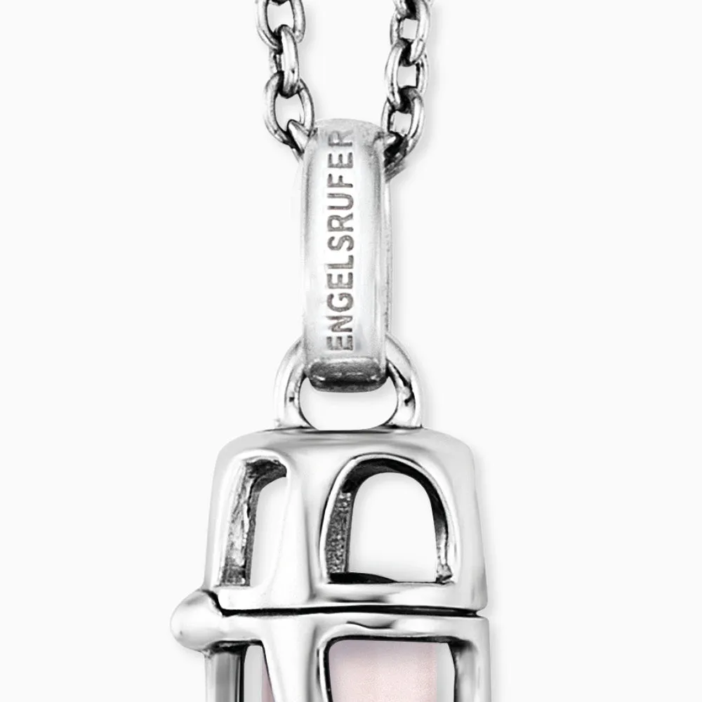 Halskette 925er Silber Powerful Stone mit Kraftstein Rosenquarz Größe S sold by Engelsrufer product image thumbnail 2