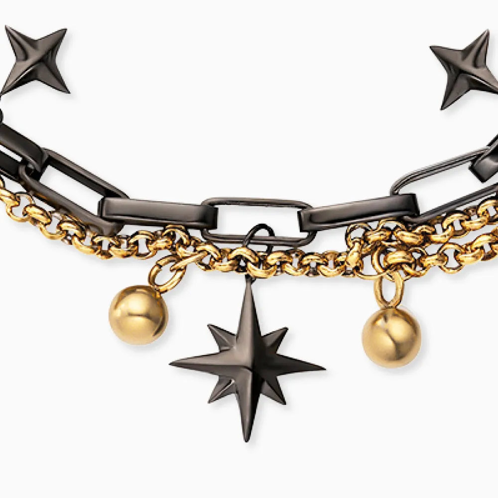 Duo 2 in 1: Armband Edelstahl BOHO Windrose Bicolor mit Süßwasserperlen sold by Engelsrufer product image thumbnail 2