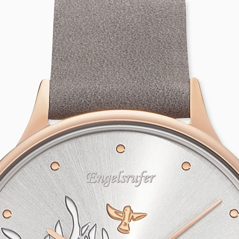 Uhr Edelstahl Lebensbaum Tricolor mit Lederband Grau sold by Engelsrufer product image thumbnail 4