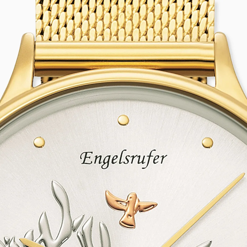 Uhr Edelstahl Lebensbaum mit Mesh-Band Gold sold by Engelsrufer product image thumbnail 2