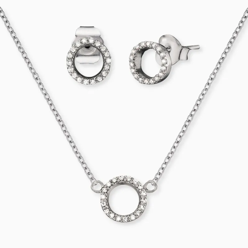 Set Luna Silber mit Zirkonia sold by Engelsrufer