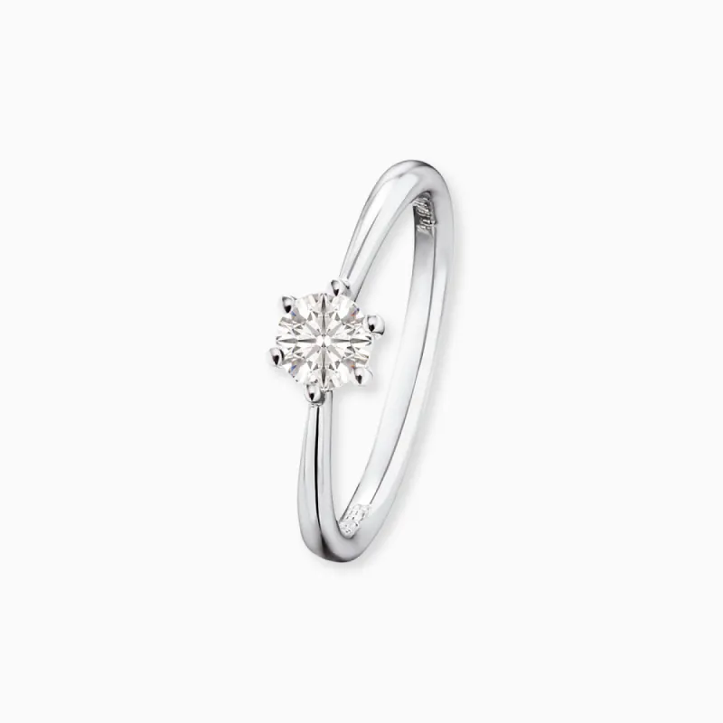 Ring 925er Silber Shiny mit Zirkonia in verschiedenen Grössen sold by Engelsrufer