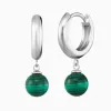 Creole 925er Silber mit Kraftstein Malachit sold by Engelsrufer