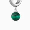 Creole 925er Silber mit Kraftstein Malachit sold by Engelsrufer