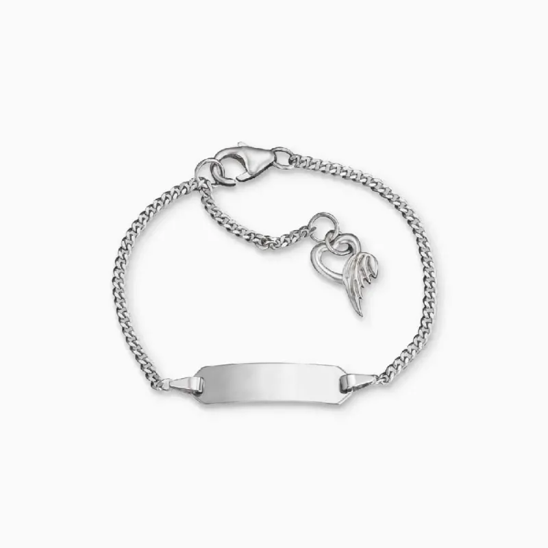 Kinder Armband 925er Silber Herz gravierbar sold by Engelsrufer