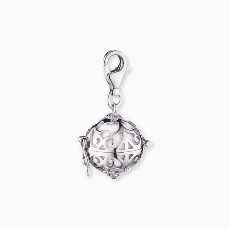 Engelsrufer Charm Silber weiß Classic Bettelarmband Anhänger sold by Engelsrufer