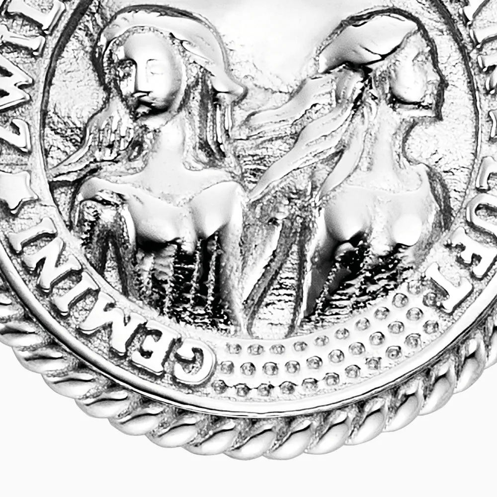 Halskette 925er Silber Zwillinge mit Kraftstein Tigerauge und Zirkonia sold by Engelsrufer product image thumbnail 3