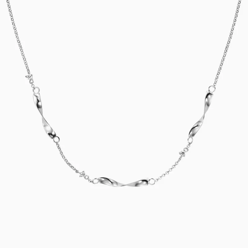 Halskette 925er Silber Twist mit Zirkonia sold by Engelsrufer