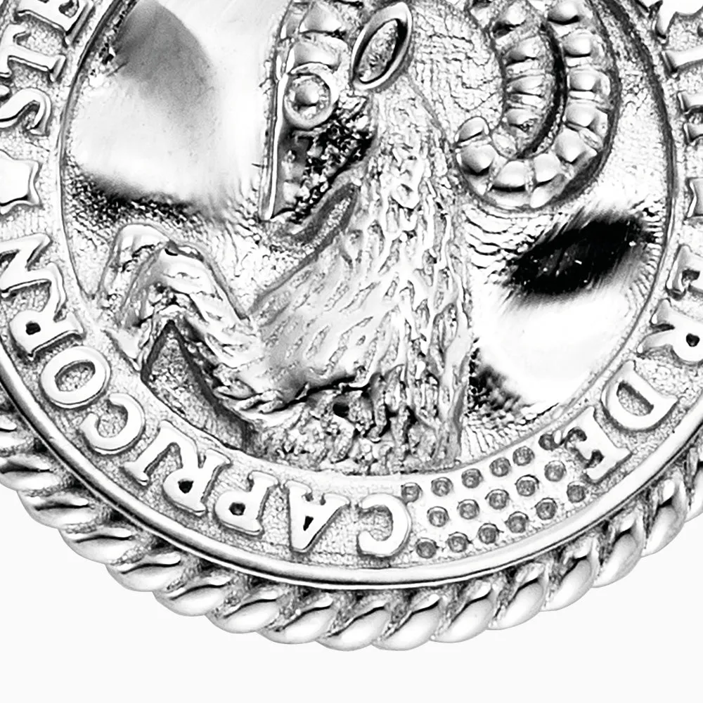 Halskette 925er Silber Steinbock mit Kraftstein Malachit und Zirkonia sold by Engelsrufer product image thumbnail 3