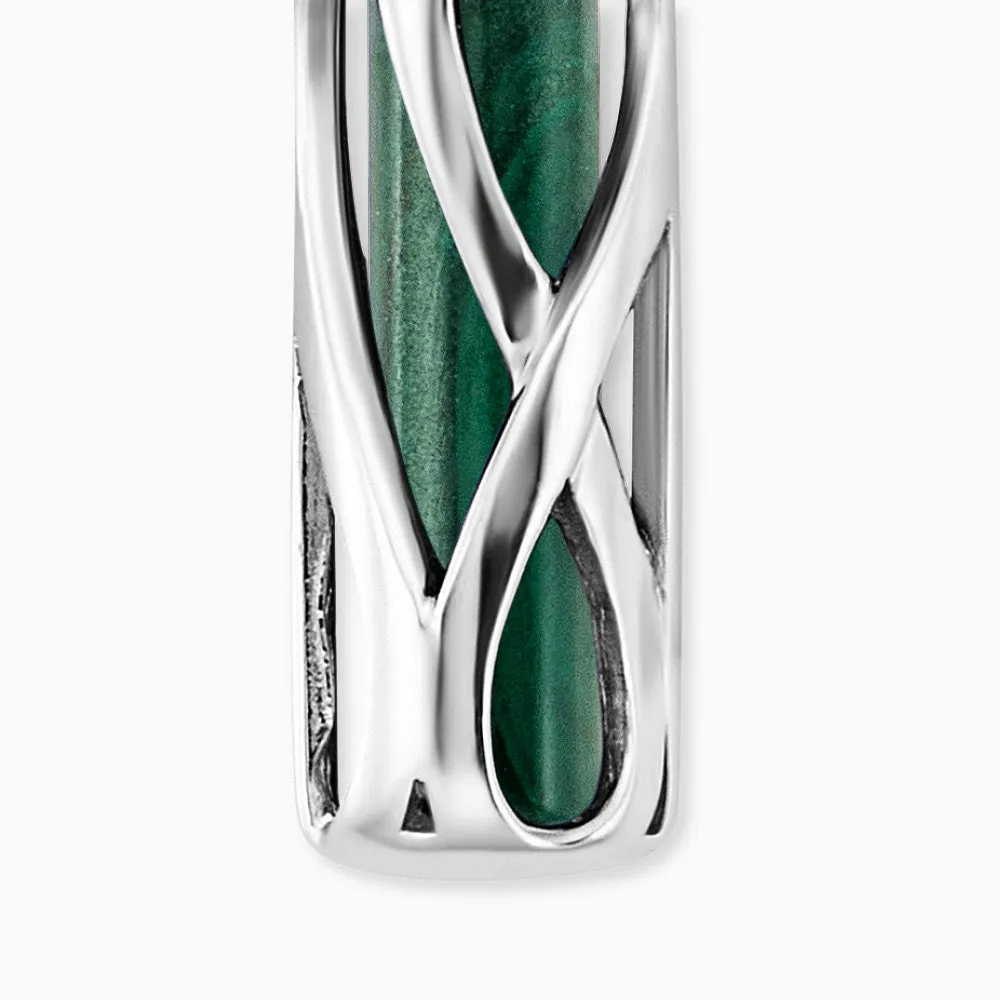 Halskette 925er Silber Powerful Stone mit Kraftstein Malachit Größe S sold by Engelsrufer product image thumbnail 3