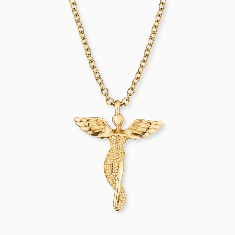 Halskette 925er Silber Schutzengel Gold sold by Engelsrufer