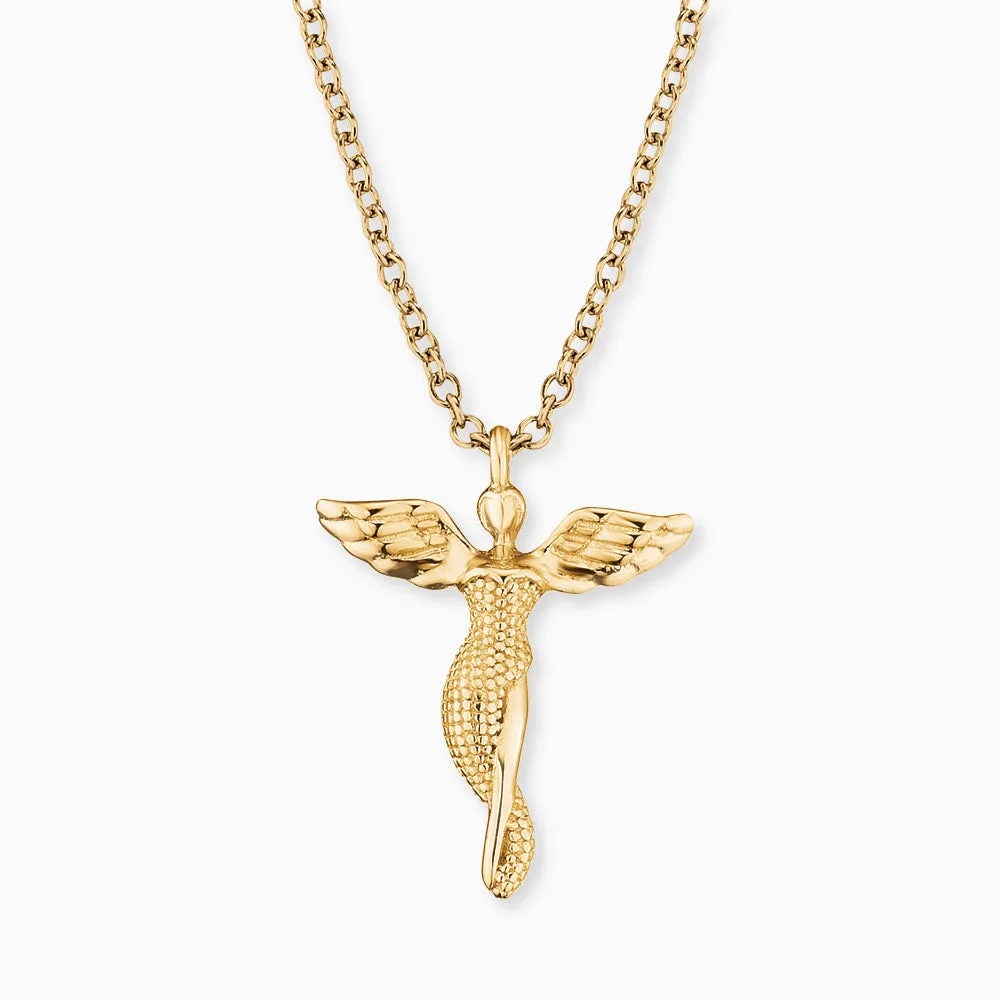 Halskette 925er Silber Schutzengel Gold sold by Engelsrufer