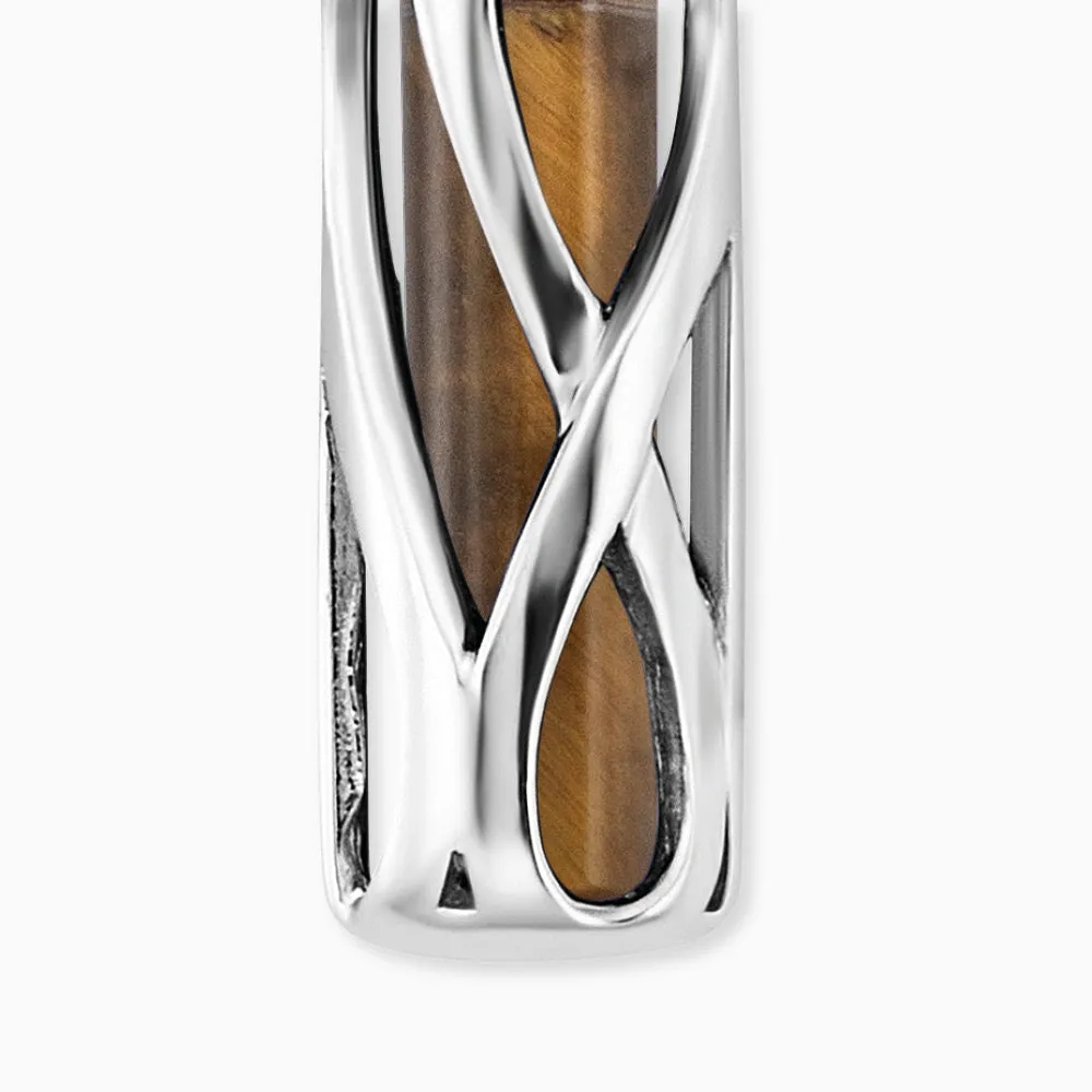 Halskette 925er Silber Powerful Stone mit Kraftstein Tigerauge Größe S sold by Engelsrufer product image thumbnail 3