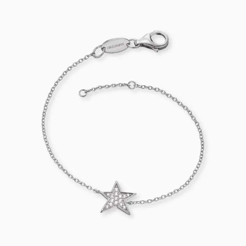 Armband 925er Silber Stern mit Zirkonia sold by Engelsrufer