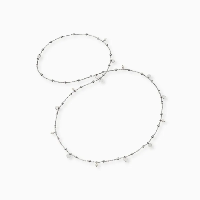 Halskette 925er Silber mit Muschelkernperlen sold by Engelsrufer