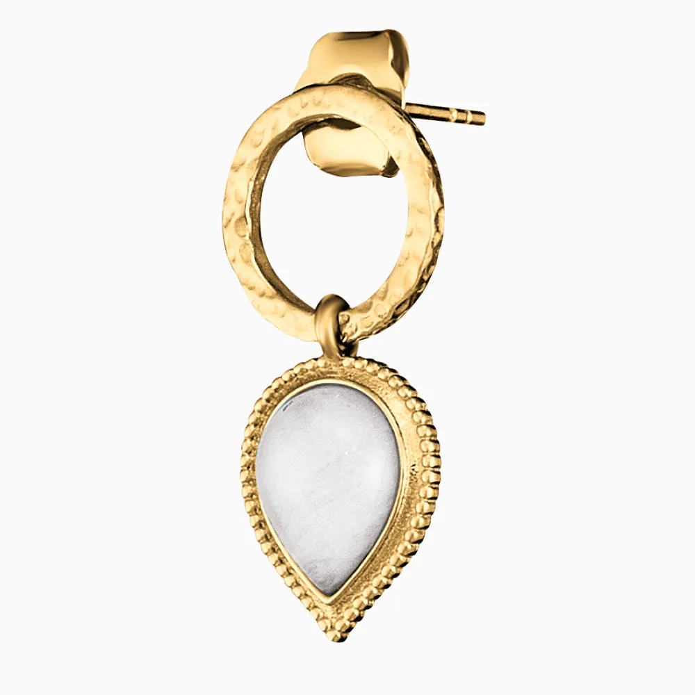 Ohrstecker 925er Silber Pure Moon Gold mit Mondstein sold by Engelsrufer product image thumbnail 2