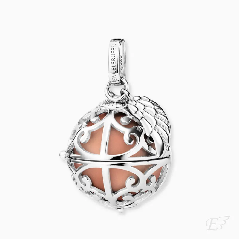 Anhänger 925er Silber Engelsrufer Flügel mit Klangkugel Rosé sold by Engelsrufer