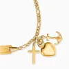 Kinder Armband 375er Gold ID Glaube, Liebe & Hoffnung sold by Engelsrufer
