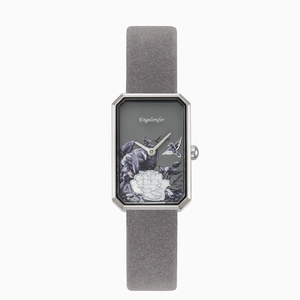 Set Uhr Edelstahl Blume & Armband 925er Silber Herz mit Markasit sold by Engelsrufer product image thumbnail 2