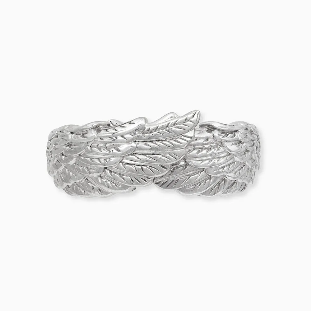 Ring 925er Silber Flügel Größenverstellbarer sold by Engelsrufer