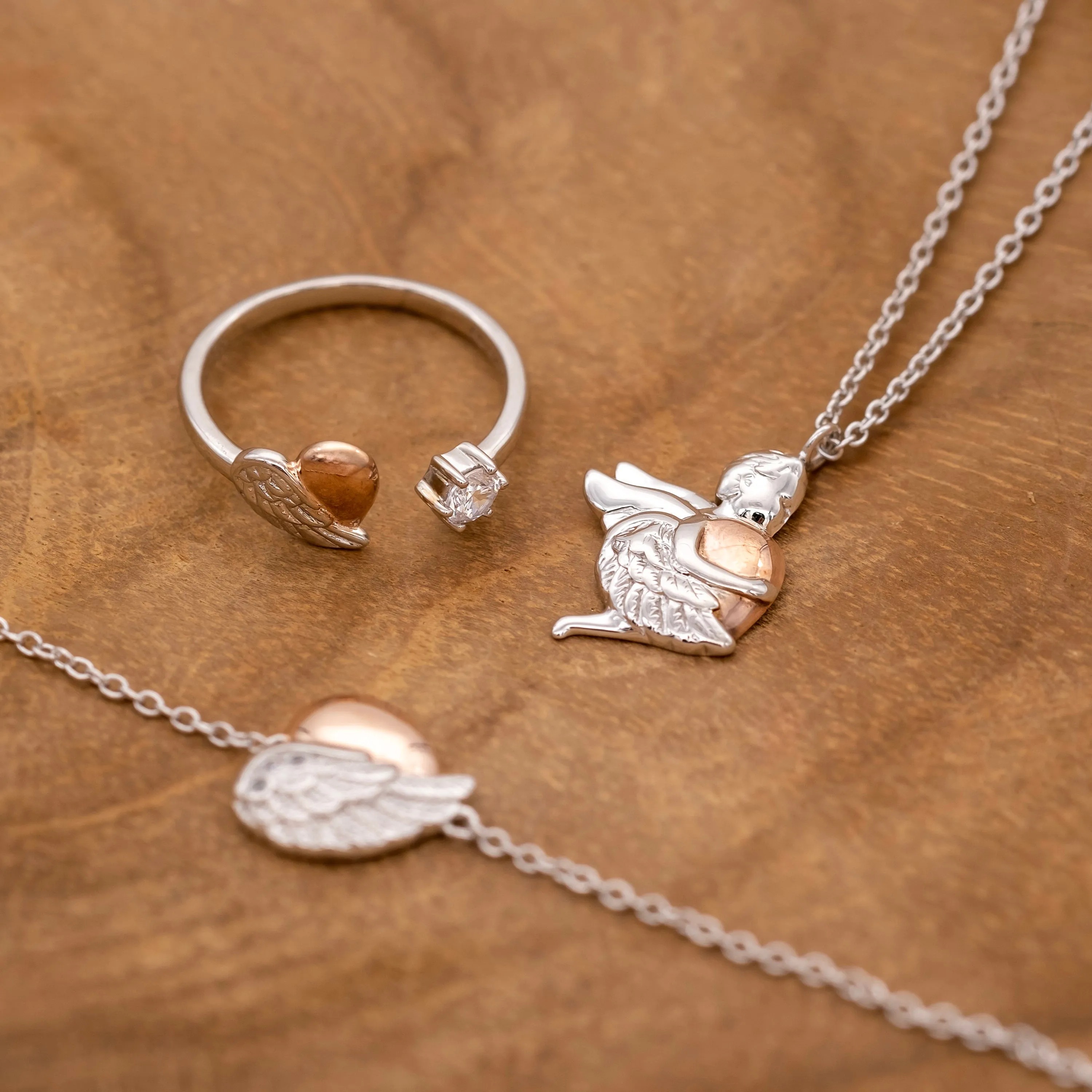 Halskette 925er Silber Schutzengel Bicolor sold by Engelsrufer product image thumbnail 3