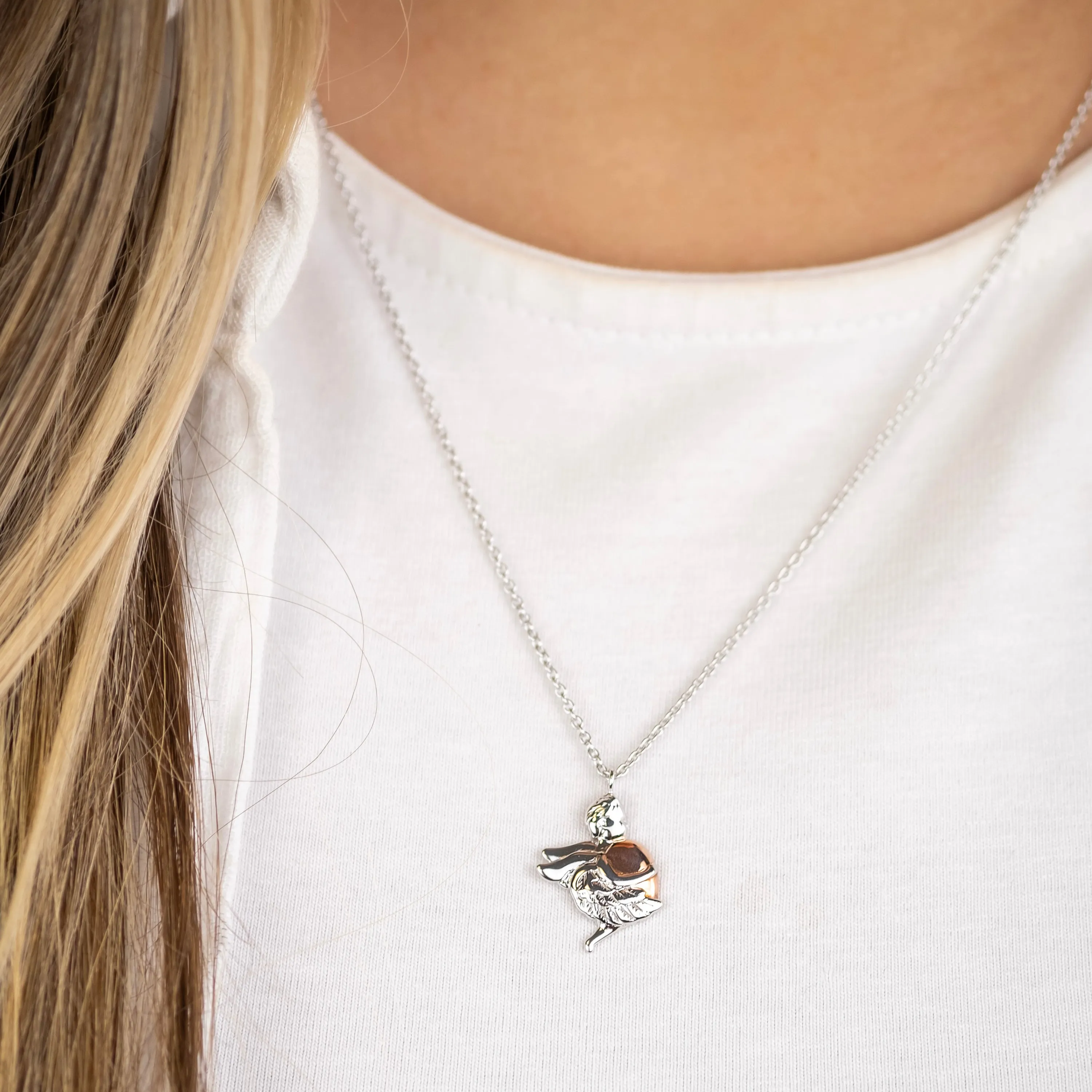 Halskette 925er Silber Schutzengel Bicolor sold by Engelsrufer product image thumbnail 2