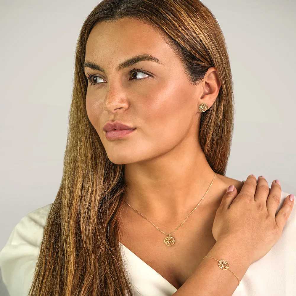 Halskette 375er Gold Lebensbaum mit Diamant sold by Engelsrufer product image thumbnail 2