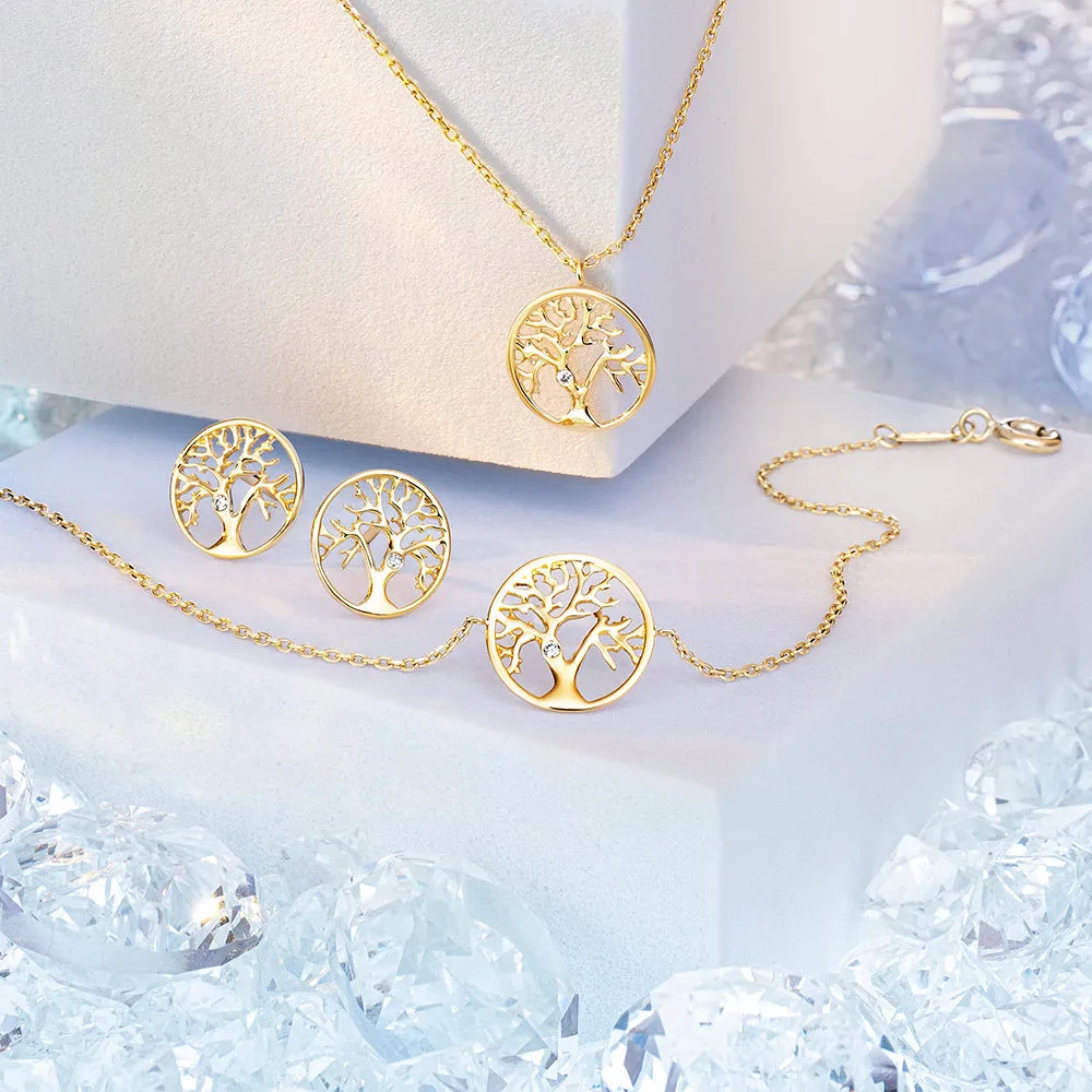 Halskette 375er Gold Lebensbaum mit Diamant sold by Engelsrufer product image thumbnail 5