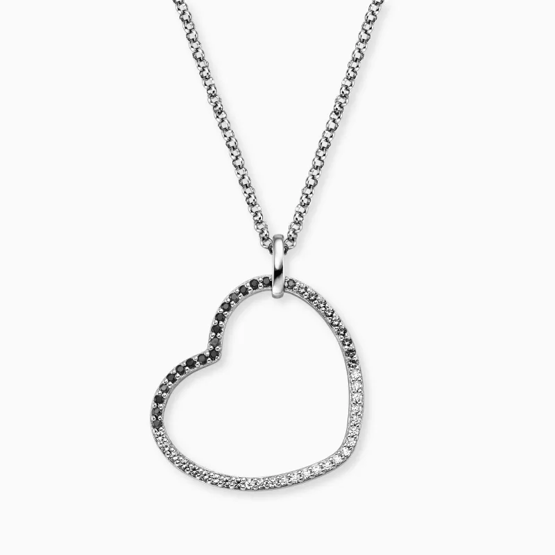Halskette 925er Silber Herz Shade mit Zirkonia Multicolor sold by Engelsrufer