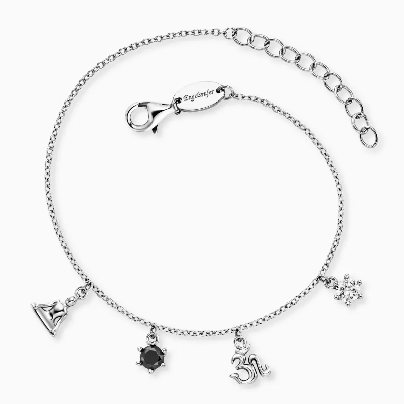 Armband 925er Silber Yin Yang mit Zirkonia sold by Engelsrufer