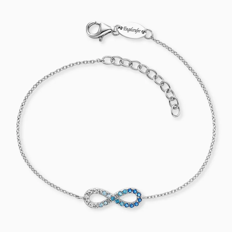 Armband 925er Silber Infinity Ocean mit Zirkonia Multicolor sold by Engelsrufer