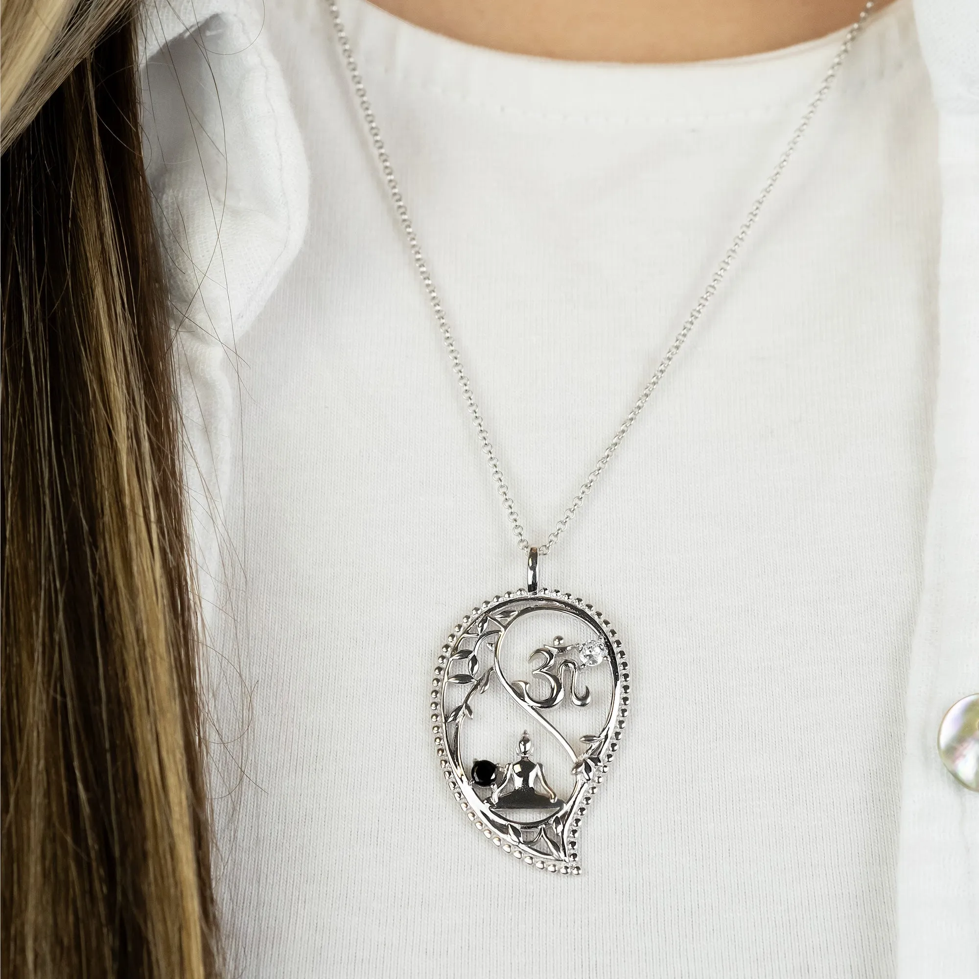 Anhänger 925er Silber Yin Yang Drop mit Zirkonia sold by Engelsrufer product image thumbnail 2