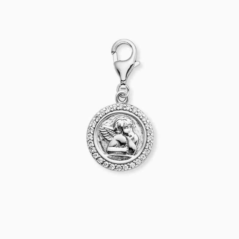 Charm 925er Silber Angeli mit Zirkonia sold by Engelsrufer