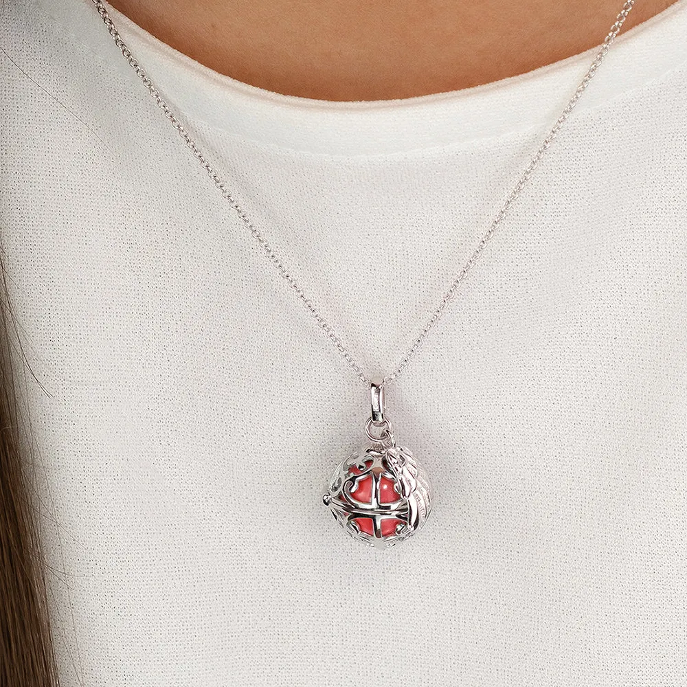 Halskette 925er Silber Engelsrufer mit Klangkugel Rot Größe XS sold by Engelsrufer product image thumbnail 3