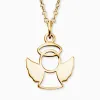 Engelsrufer Mädchen-Kinderkette in gold mit Haloangel sold by Engelsrufer