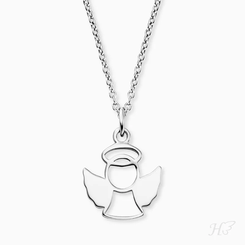 Kinder Halskette 925er Silber mit Haloangel sold by Engelsrufer