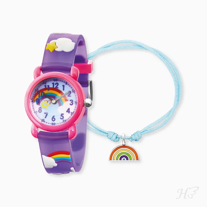 Engelsrufer Uhrenset für Kinder mit Regenbogenmotiven sold by Engelsrufer
