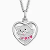 Kinder Halskette 925er Silber Katze mit Emaille sold by Engelsrufer