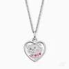 Kinder Halskette 925er Silber Katze mit Emaille sold by Engelsrufer