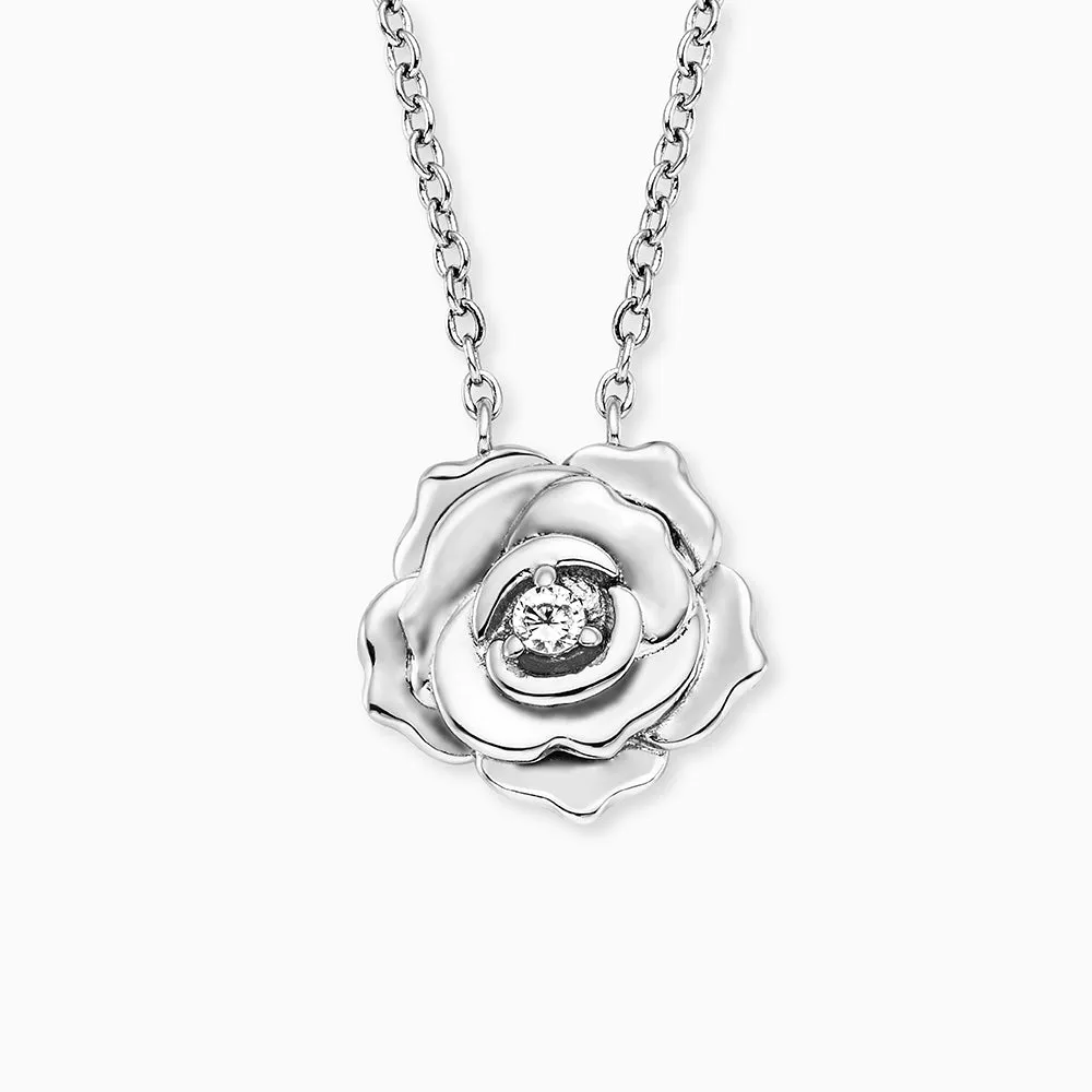 Halskette 925er Silber Rose mit Zirkonia sold by Engelsrufer product image thumbnail 3