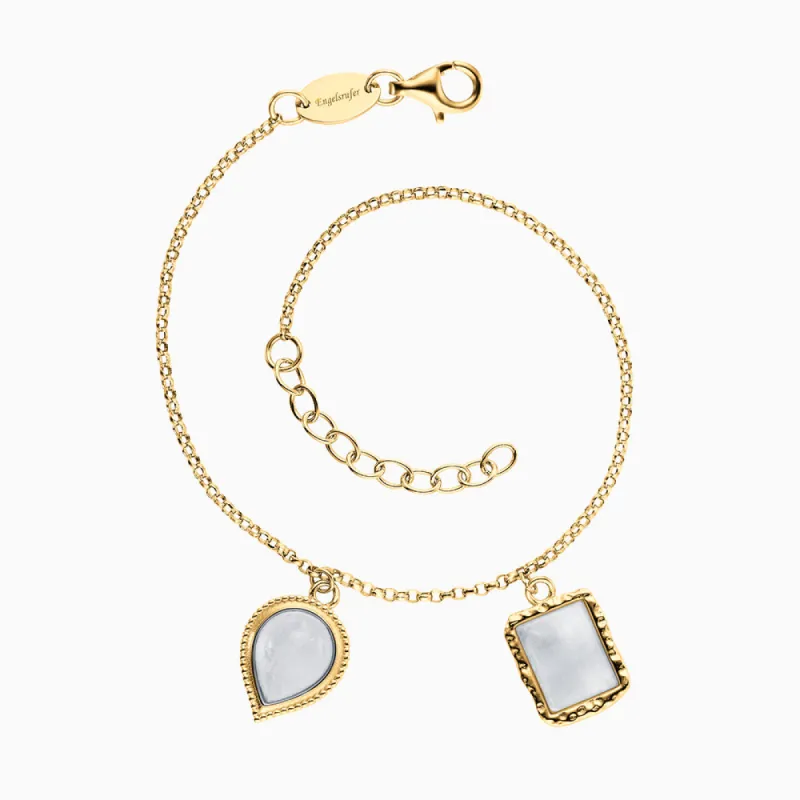 Armband 925er Silber Pure Moon Gold mit Mondstein sold by Engelsrufer