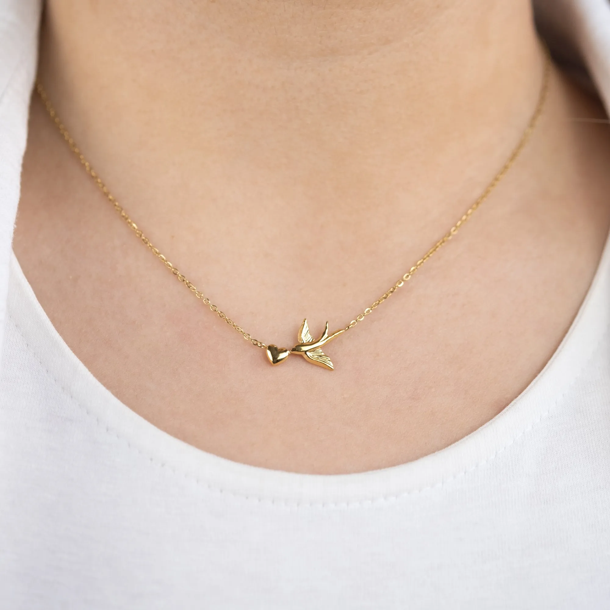 Grußkarte Freedom mit Halskette Edelstahl Gold sold by Engelsrufer product image thumbnail 3